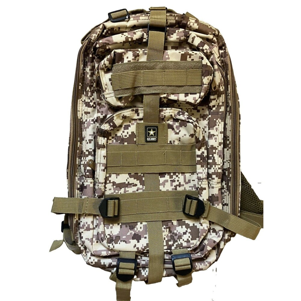 Officially Licensed U.S. Army Camo Backpack 18x12 New